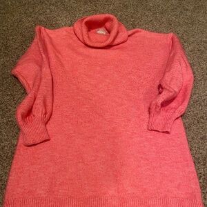 Show Me Your MUMU pink turtleneck sweater dress S